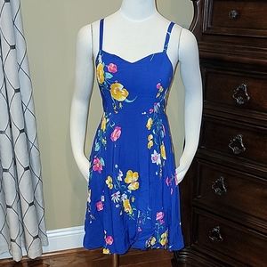 💙 Blue/Floral Old Navy Sundress, Size XS